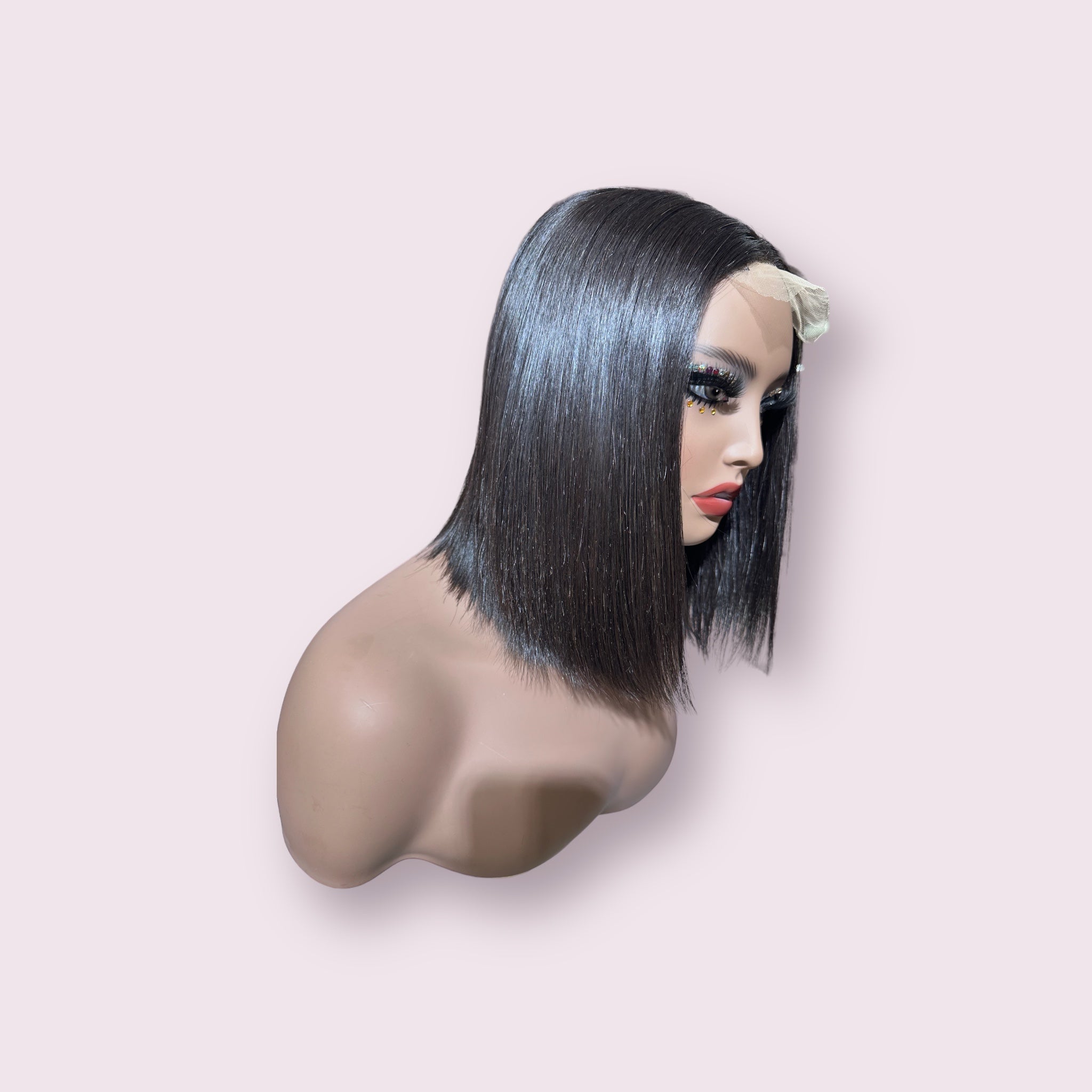 Vietnamese SDD Bone Straight 2x6 10 inch Natural Color Wig