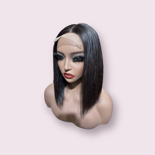 Vietnamese SDD Bone Straight 10 inch 2x6 Natural Color Wig