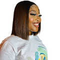 Vietnamese SDD Bone Straight 2x6 10 inch Ombré Choc Brown Bob Wig