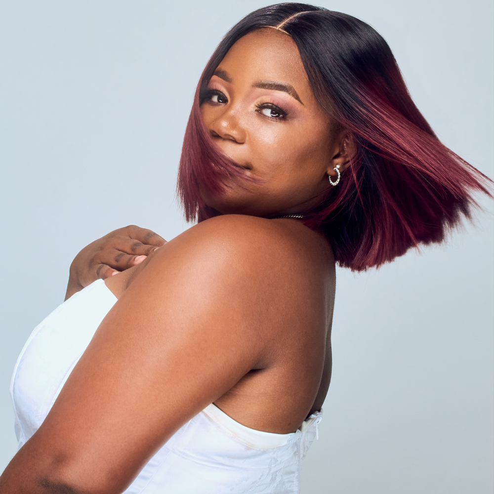 Vietnamese SDD Bone Straight Ombré Burgandy