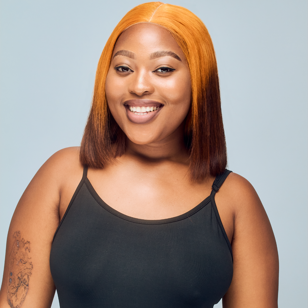 Vietnamese SDD Bone Straight custom-made Wig Orange Brown